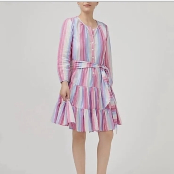 NWT JCrew 💜🩷🩵 dress - Picture 2 of 8